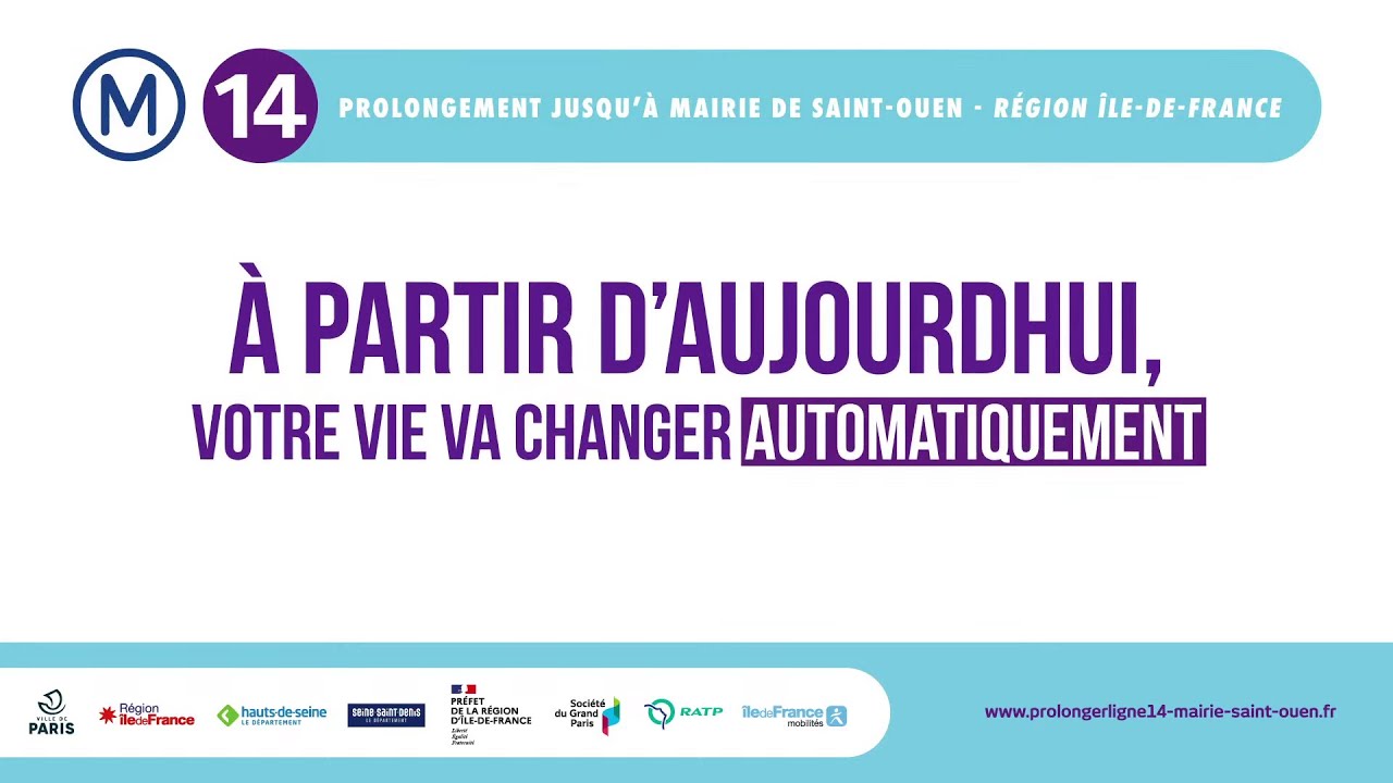 Cérémonie d'inauguration du prolongement de la Ligne 14 jusqu'à Mairie de St-Ouen (14 décembre 2020)