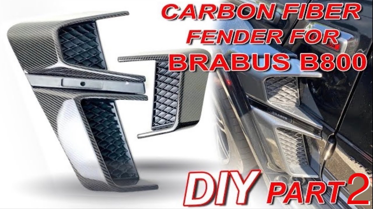 Carbon Fiber skinning (Complex BRABUS Parts), DIY for AMG G63 /G800 PART 2
