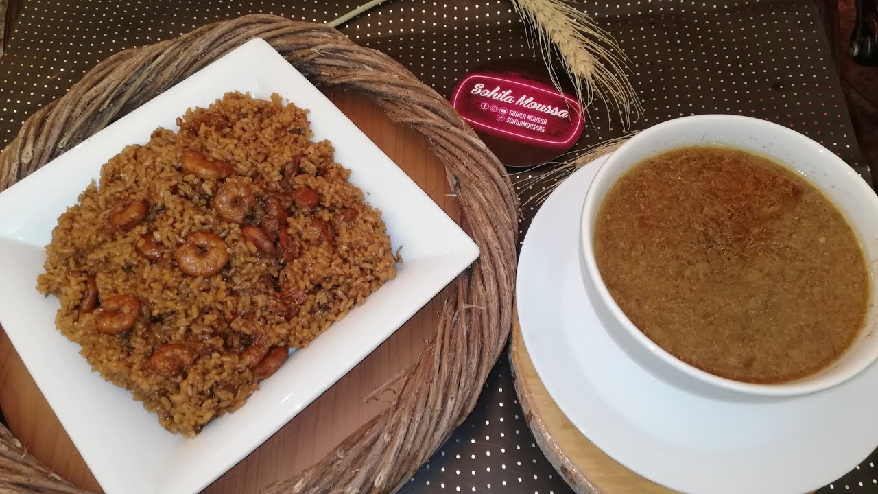 مدفونة جمبري بورسعيدي (أرز بالجمبري صيادية) وشوربة جمبري بطريقة مامتي الأصلية خيال مليانة فسفور 🦐🍤