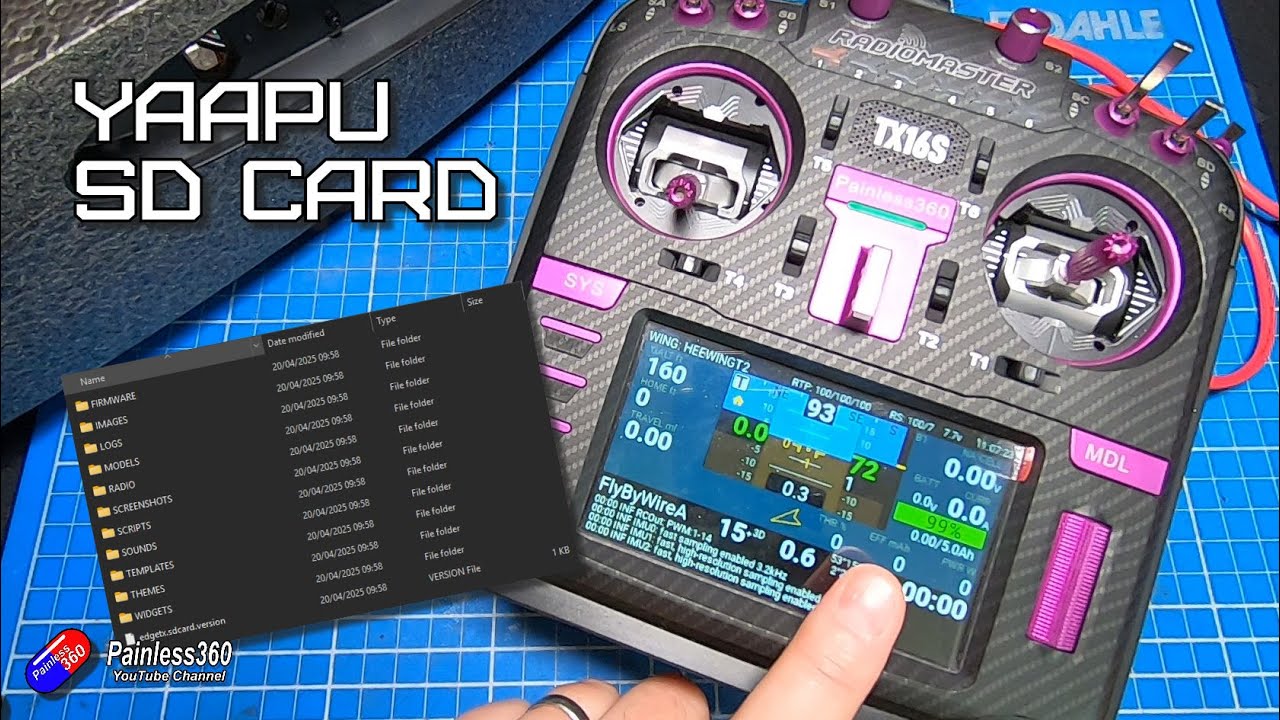 YAAPU LUA Script: How to copy the files to the SD card in your radio