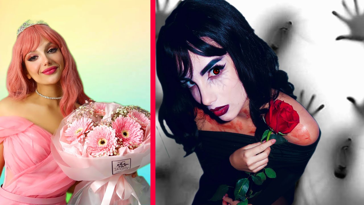 Transformare din Princesa în Vampir / Makeup de Halloween