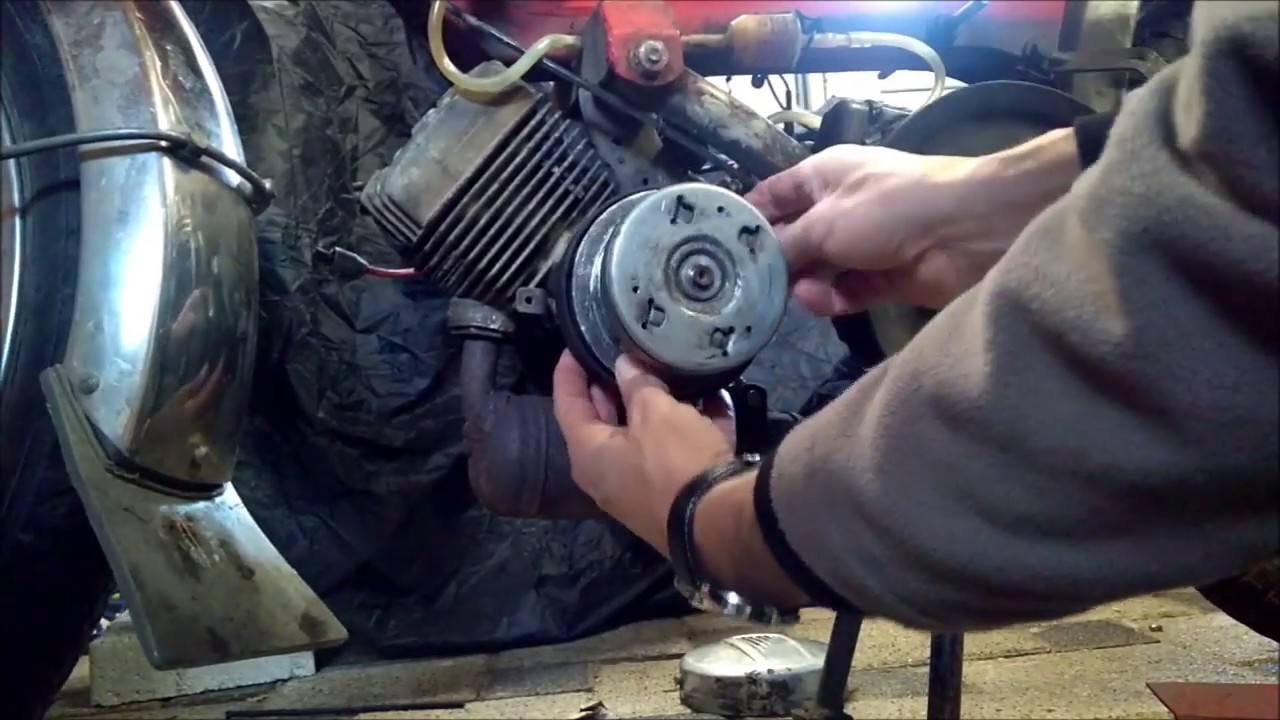 Peugeot 103 Montage Kupplung Wandler / Variateur