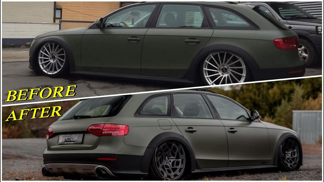 Audi A4 Allroad TDI Wrapp Bagged on Radi8 Wheels Build