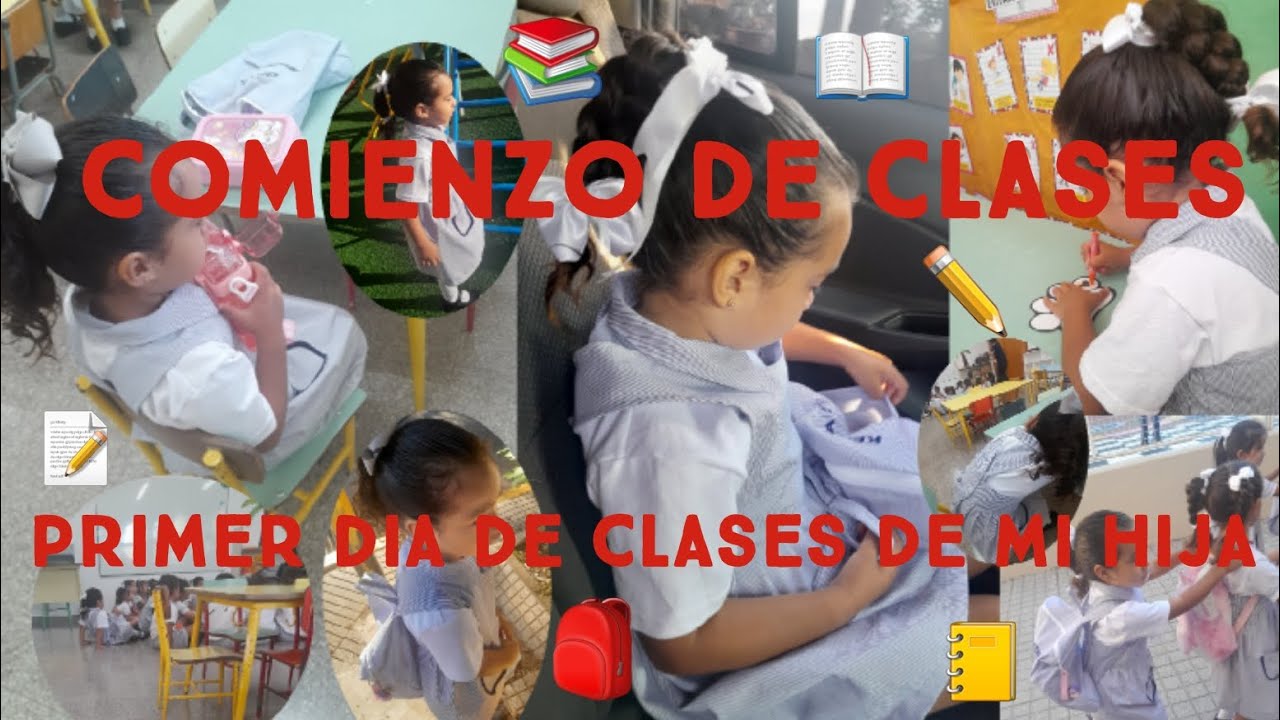 El primer dia de clases de mi hija📝✏️📚📖#primerdiadeclases 