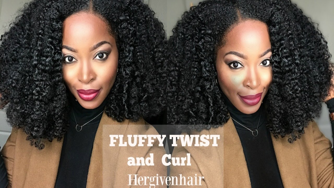 Twist and curl using HERGIVENHAIR