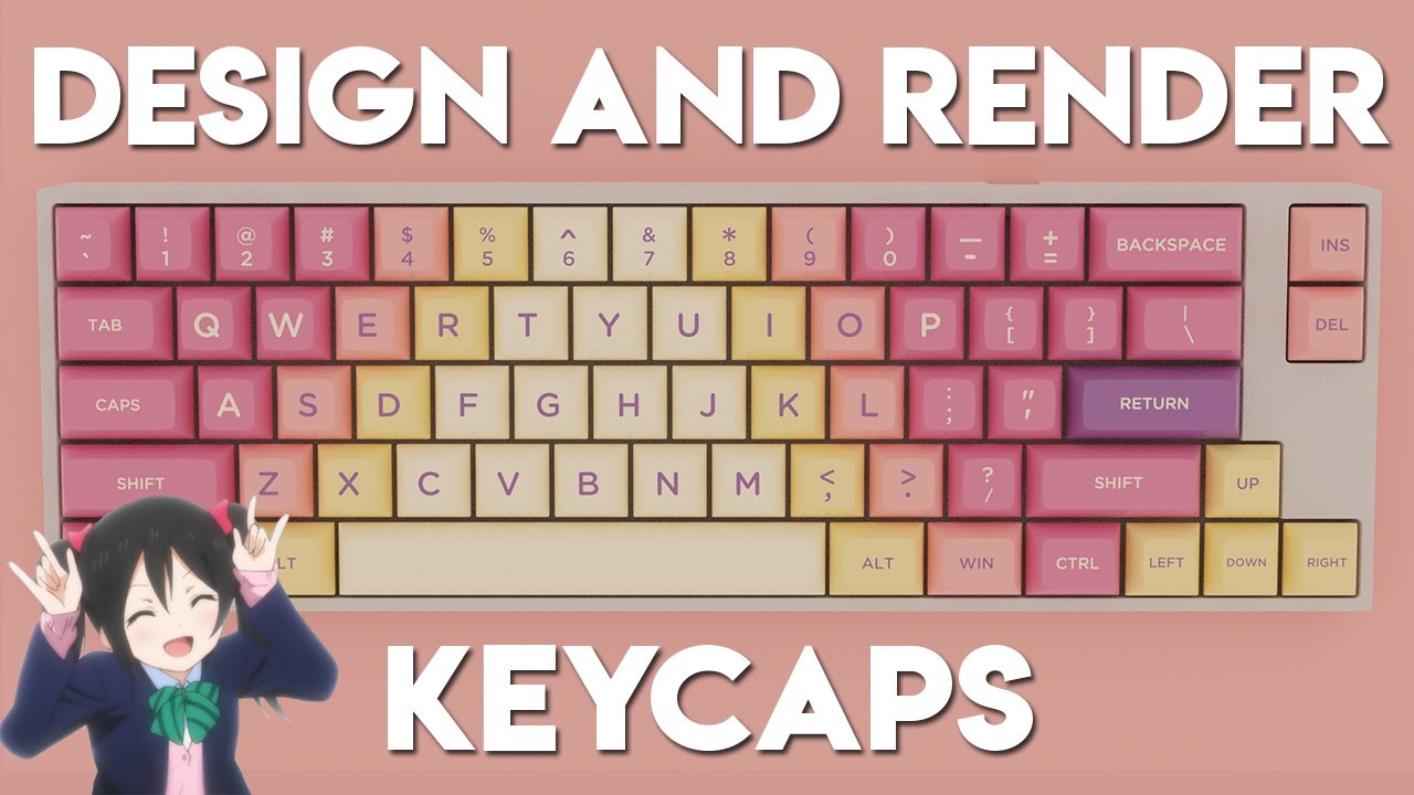 Design and Render Keycaps for Mechanical Keyboards - Easy Beginner Guide