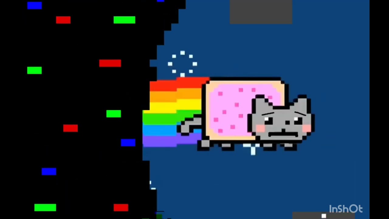 Nyan cat escaping the glitch by me #nyancat #pibby 