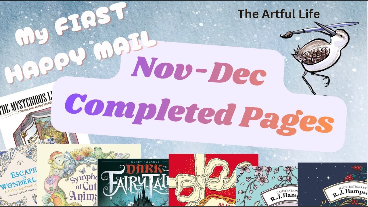 Happy Mail Rare book, November-December completed pages