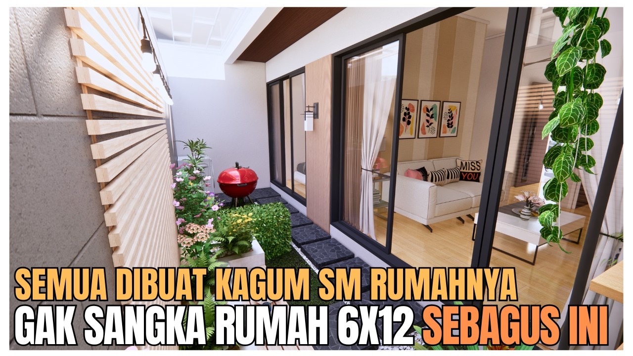 Bikin Geger! Rumah 6x12 Ternyata Bisa Lho Punya Taman Secantik Ini! #rumahminimalis #viral