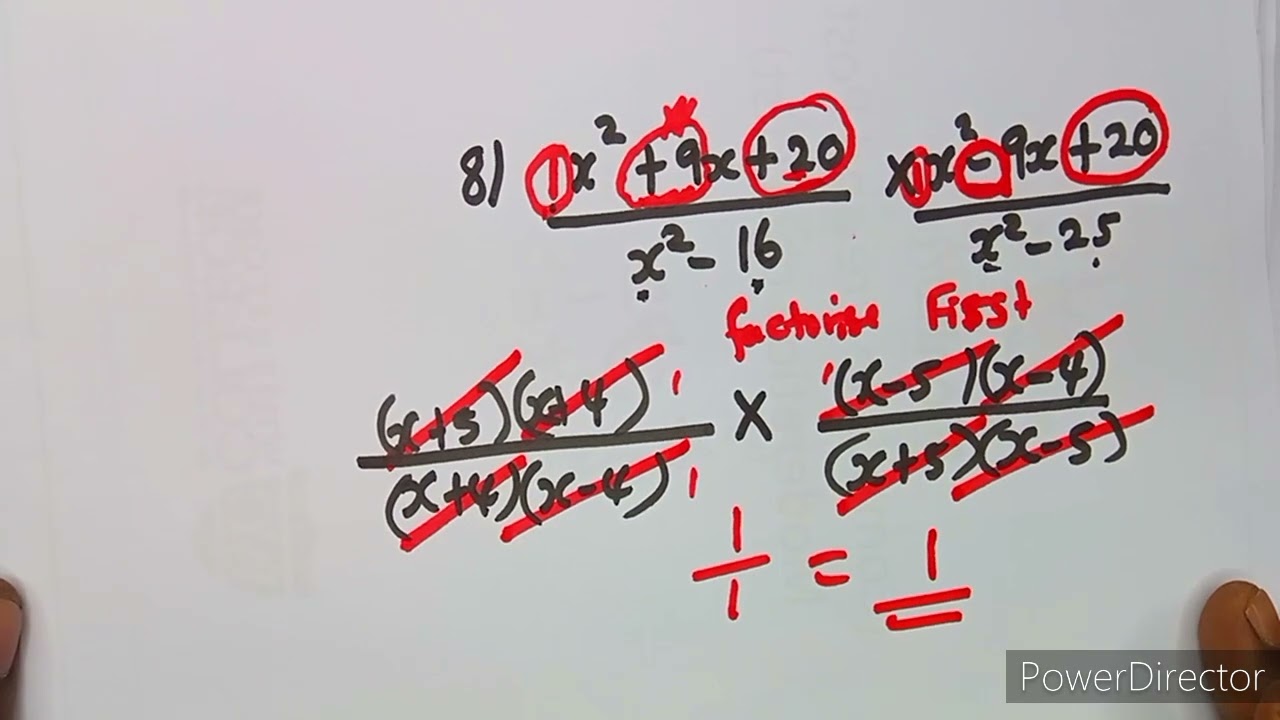 Mathematics N2 Simplify Fractions Class 14 Factorisation @mathszoneafricanmotives