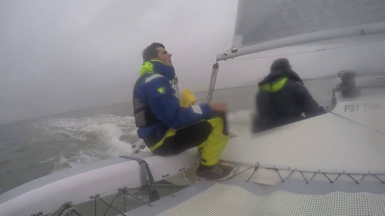 Antwerp race 2016, F31 Triki farrier trimaran
