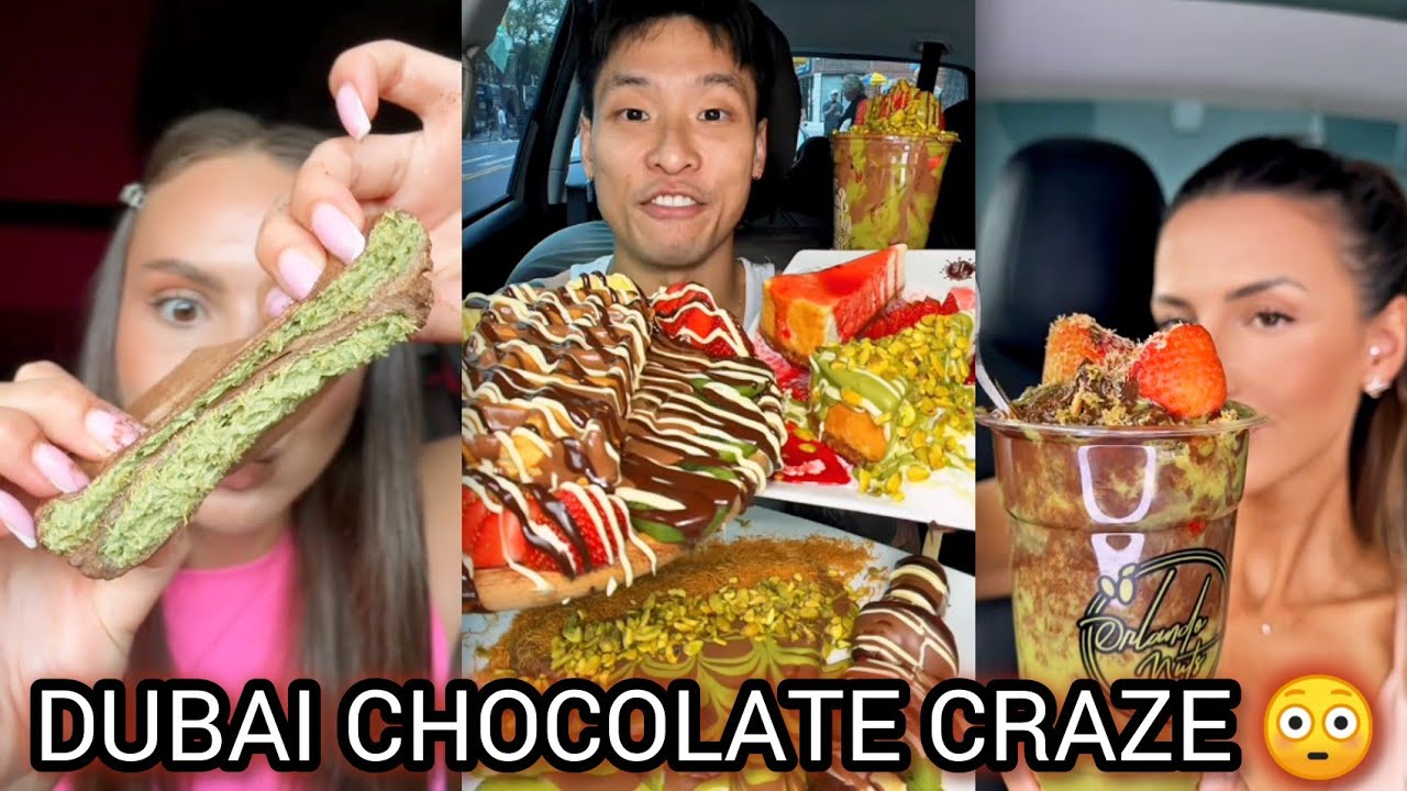 WARNING: Don’t Watch This Hungry 🤤 Most Satisfying Dubai Chocolate Mukbang