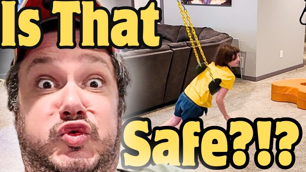 Autistic Girl's At-Home Sensory Gym