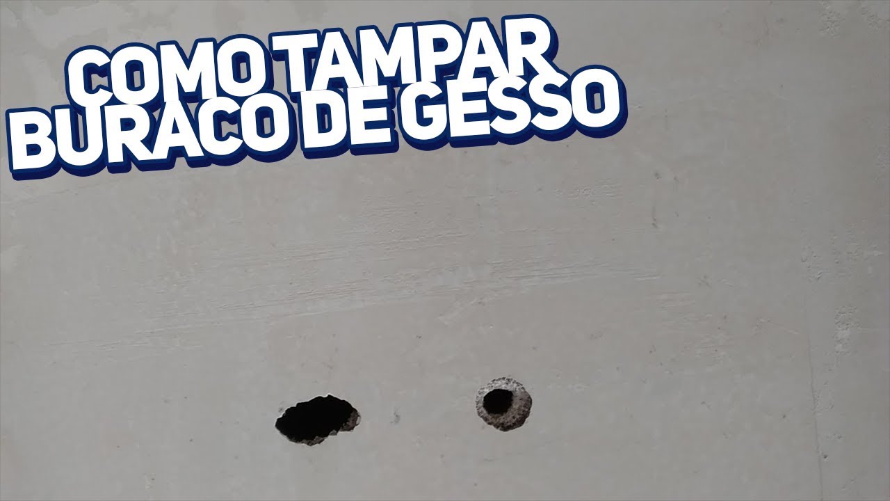 COMO TAMPAR BURACO NO FORRO DE GESSO