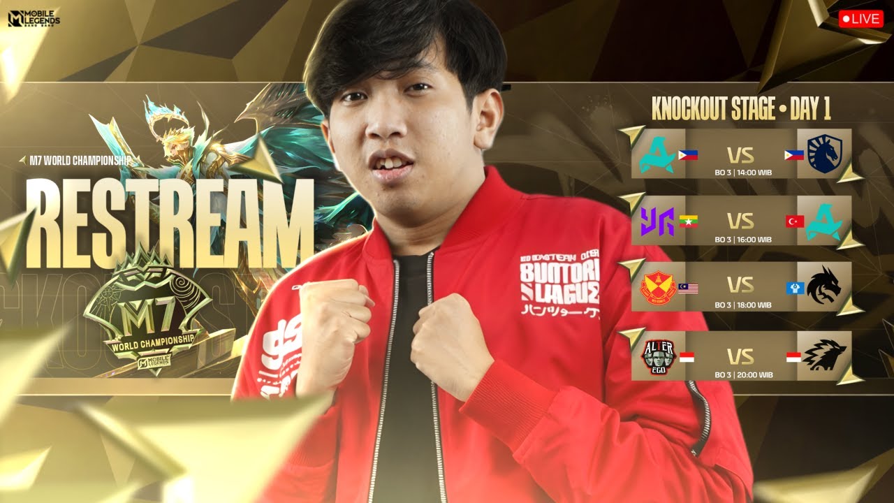FULL MATCH PENUH GENGSI !! - RESTREAM M7 KNOCKOUT STAGE