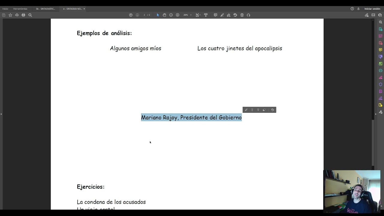 EL SINTAGMA NOMINAL: REPASO