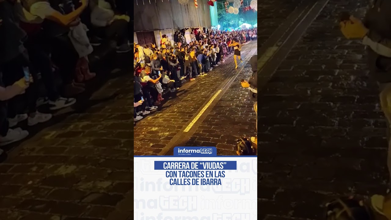 Con m&aacute;s de 8 mil espectadores, la primera carrera de #viudas en tacones se llev&oacute; a cabo en #Ibarra.