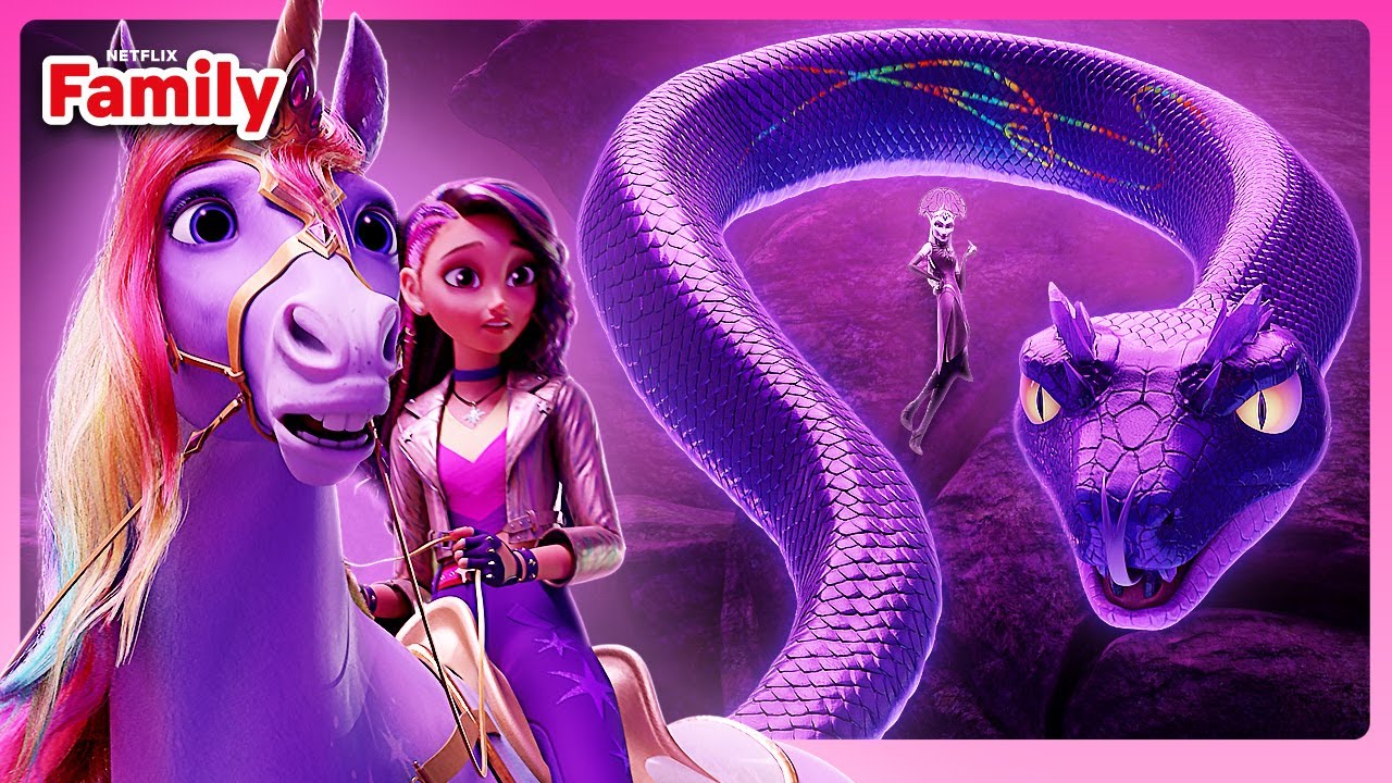Ravenzella's Grim Cobra Attacks the Sapphires | Unicorn Academy: Secrets Revealed | Netflix Family