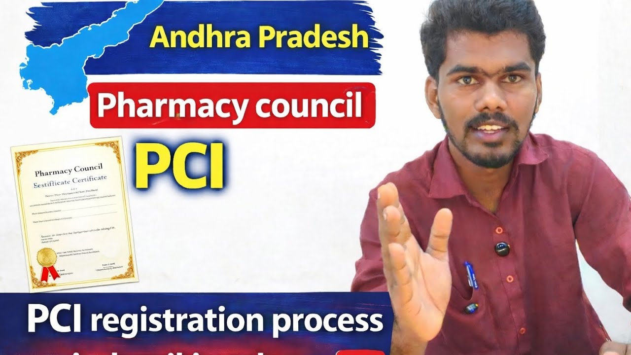 PCI Registration Process in Andhra Pradesh | How to Get Pharmacist License | B.Pharm |Telugu