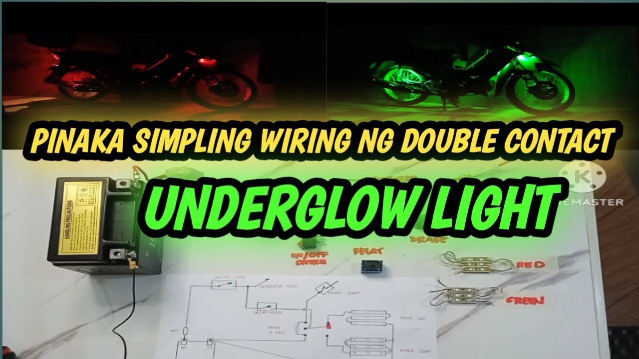 DOUBLE CONTACT UNDERGLOW LIGHTS #motorcycle #rgdelectricalworks #tutorial