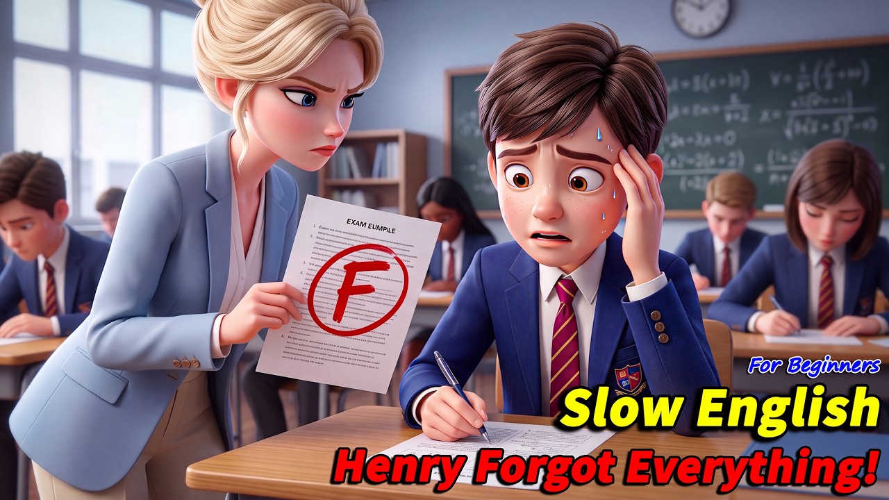 Henry Forgot Everything... Then He Failed the Test! | Slow English Listening Story (A2 Level)