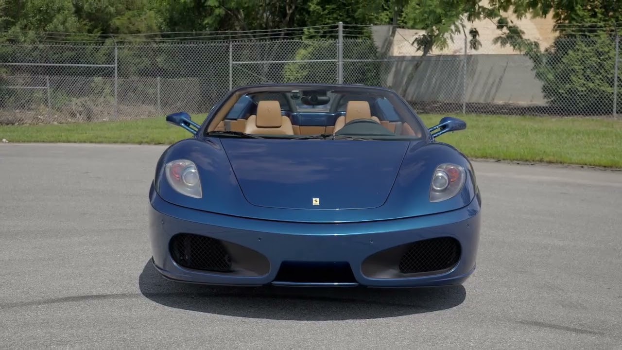 Blue Ferrari F430 Spider