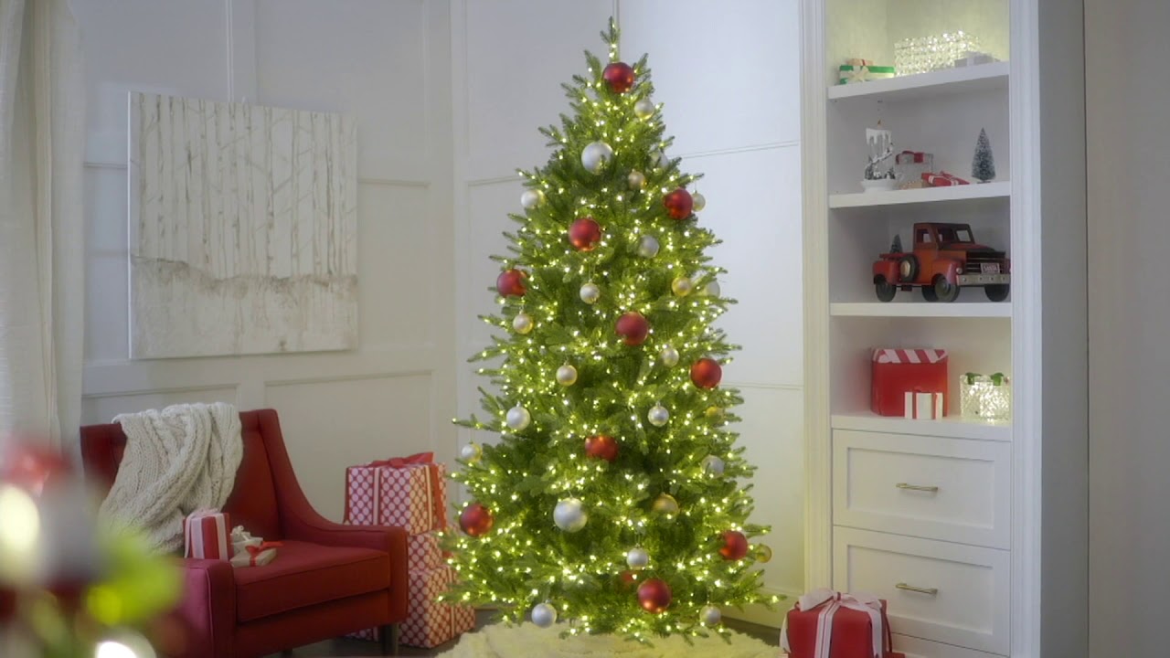Home Reflections Christmas Tree with Color Flip Fairy Lights on QVC