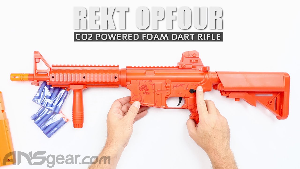Rekt OpFour CO2 Powered Foam Dart Rifle - Review