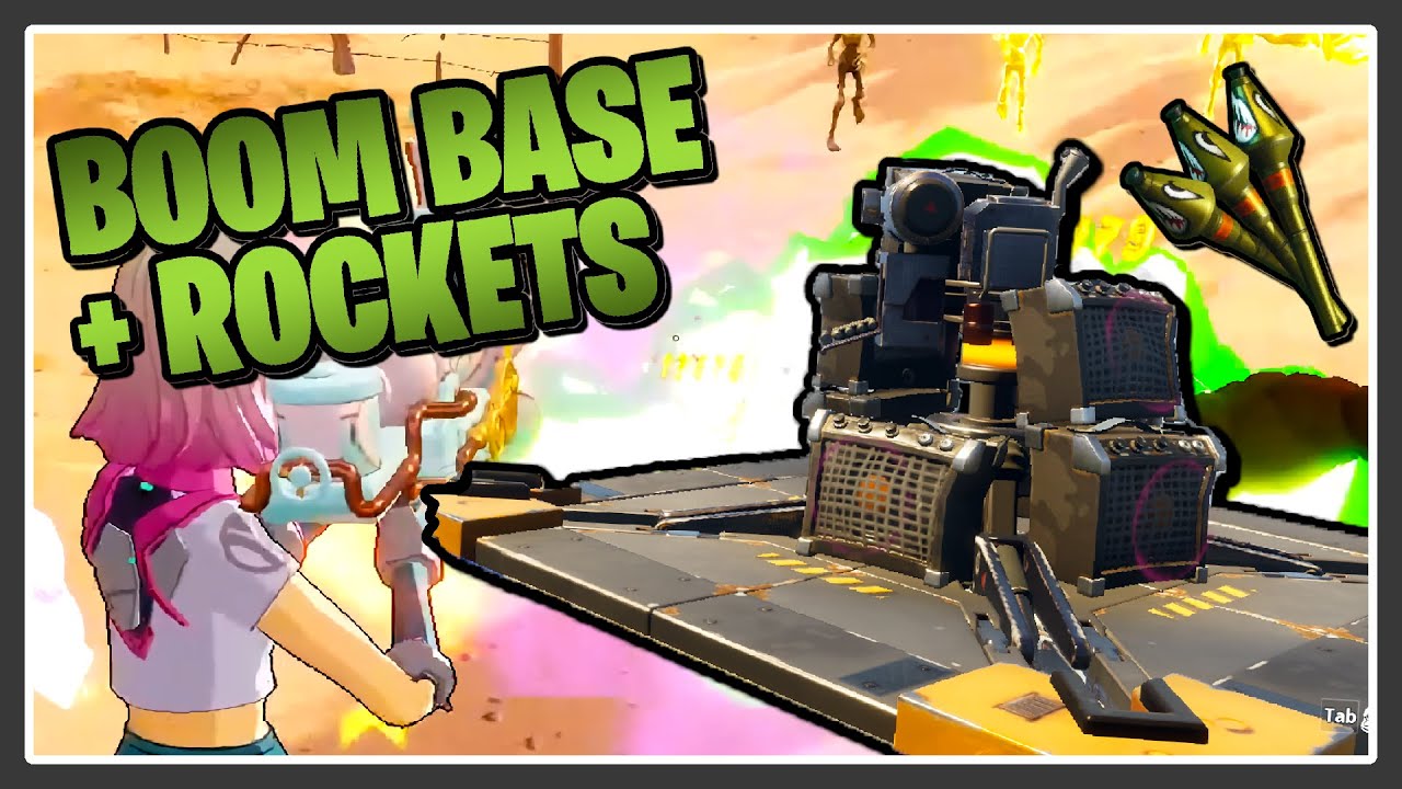 BOOM BASE + ROCKET LAUNCHER is Amazing! - Fortnite Save the World