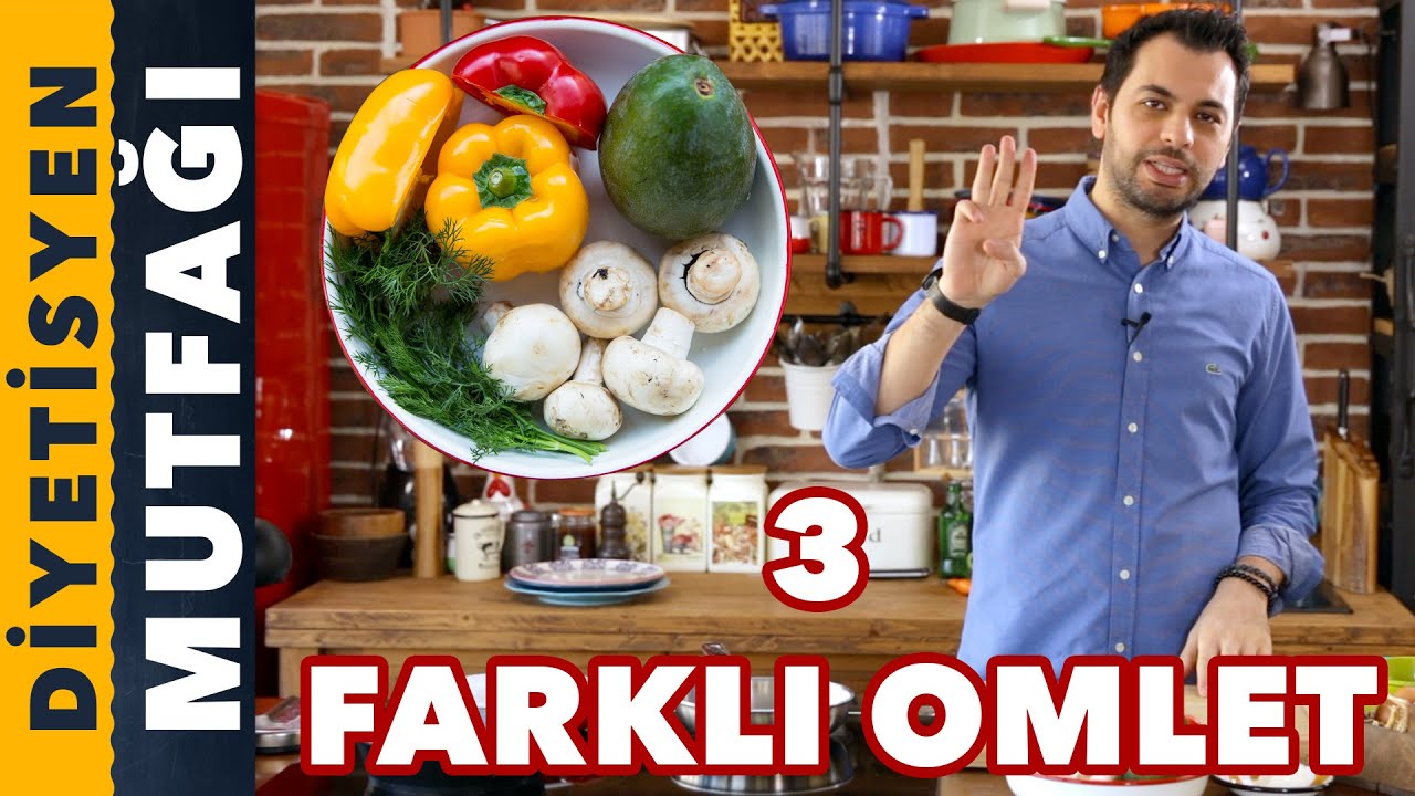 3 FARKLI OMLET TARİFİ | Kahvaltı Alternatifleri | Andaç Yeşilyurt
