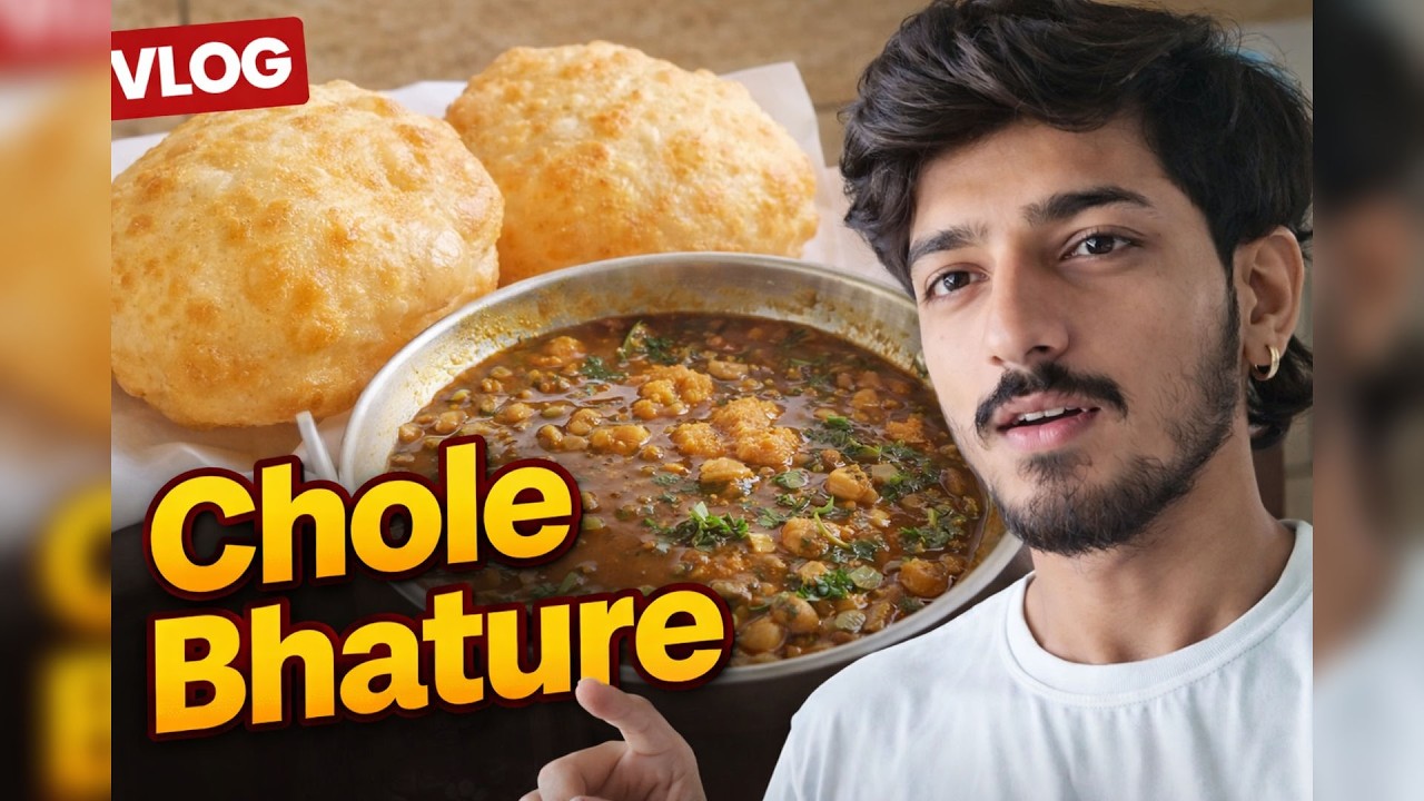 Chole Bhature Bnae hai😍