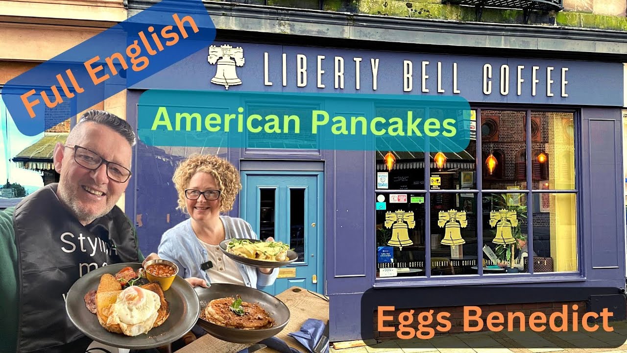 English Breakfast and Perfect Eggs Benedict at The Liberty Bell Coffee
