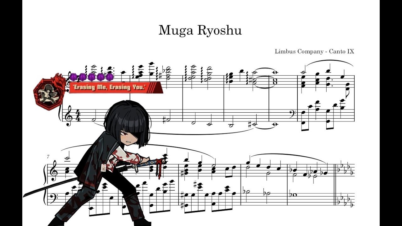 Muga Ryoshu Theme (Piano Arrange & Sheets)