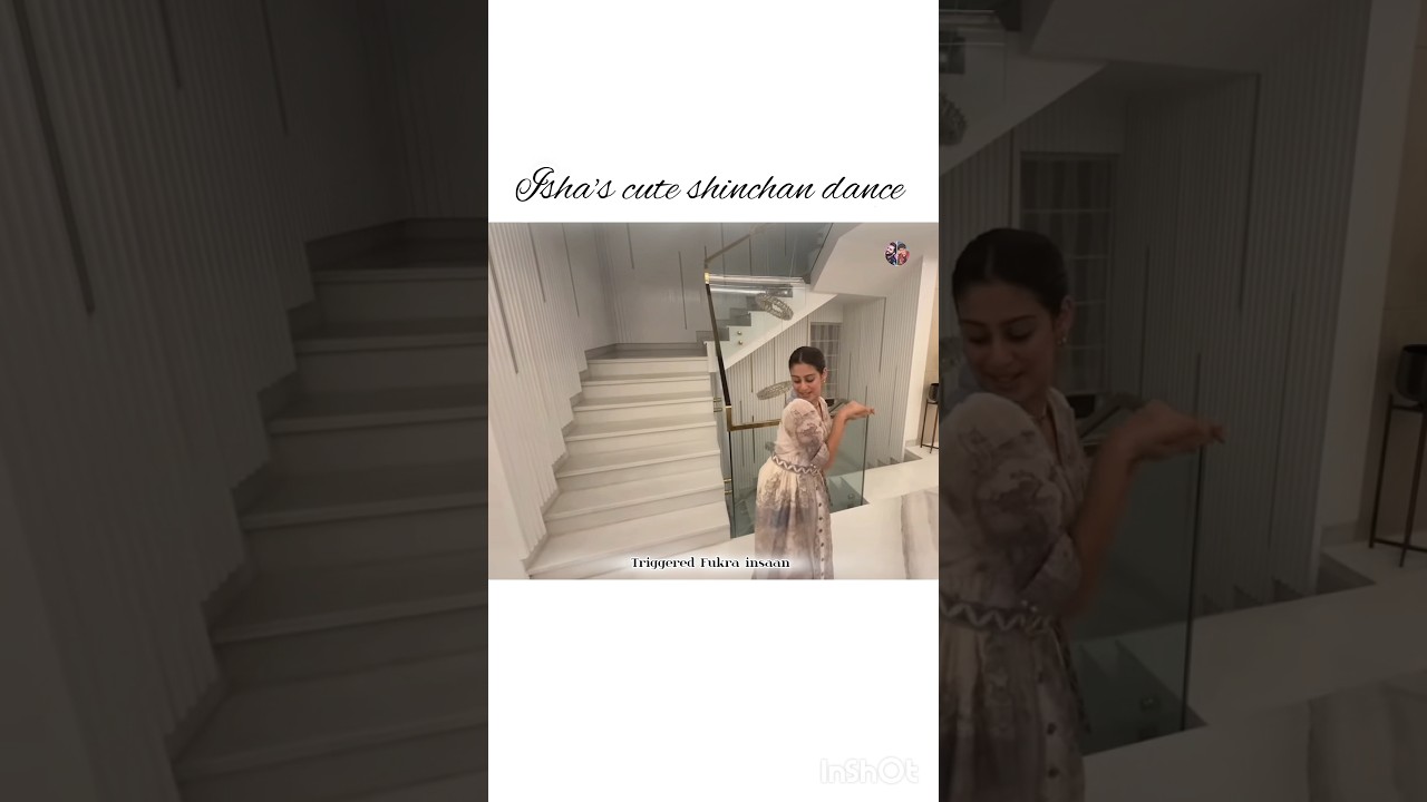 Isha's cute shinchan dance 💞🤗 #newshorts #fukrainsaan #abhishekmalhan #ishamalviya #abhishek #dance