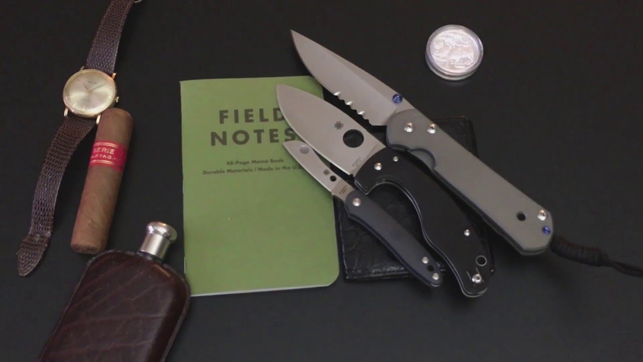 EDC Pocket Dump! Spyderco Junior, Ocelot, and Roadie Plus Chris Reeve Combo Sebenza!