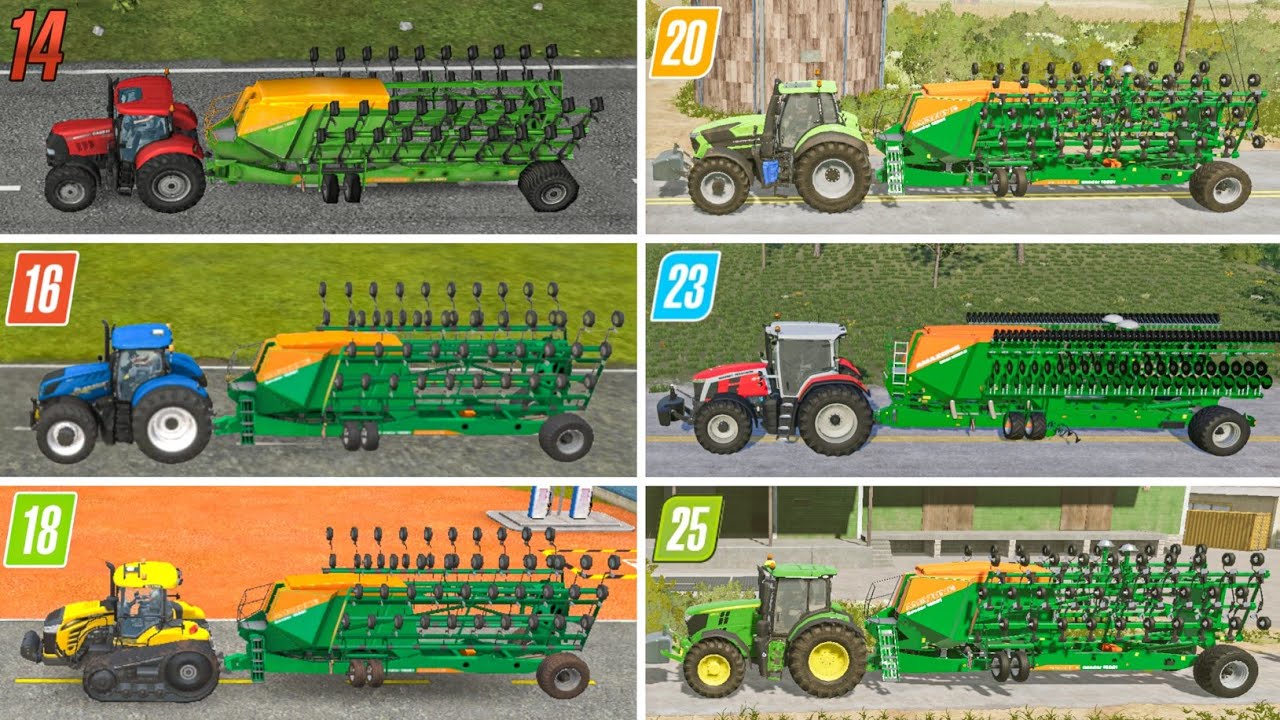 Fs14 vs Fs16 vs Fs18 vs Fs20 vs Fs23 vs Fs25 | Planting  Multiple Crops | Timelapse 