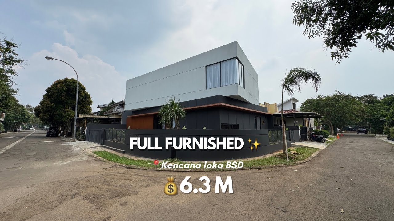 Dijual rumah bangunan mandiri cakep pol di kencana loka BSD dan full furnished harganya 6.3 Miliyar✨