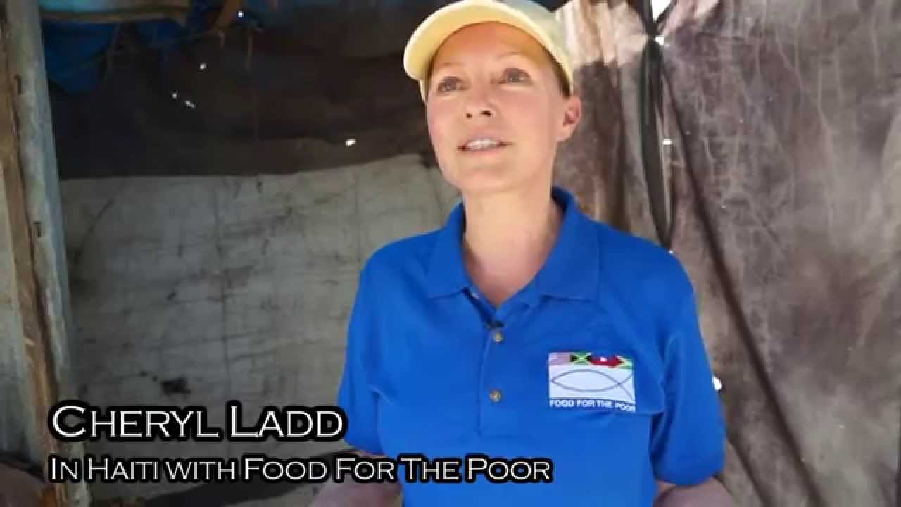 Cheryl Ladd in Haiti with Food For The Poor