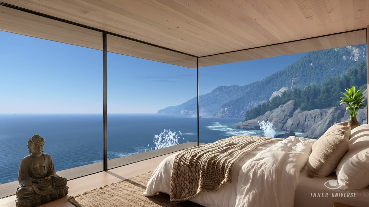 Gentle Ocean Waves from Cozy Bedroom: Meditation & Sleep Sounds