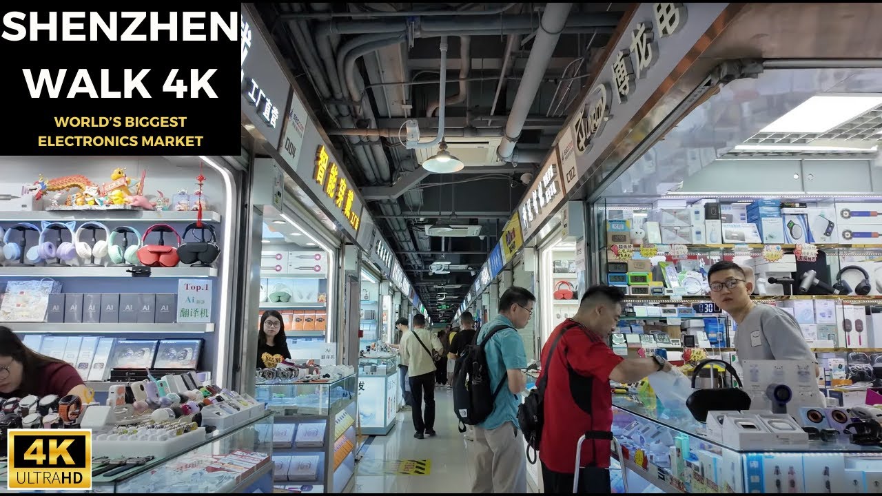 Shenzhen Walk 4K | Huaqiangbei Electronics Market