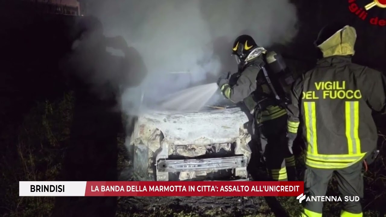 18 DICEMBRE 2025   BRINDISI   LA BANDA DELLA MARMOTTA IN CITTA' ASSALTO ALL'UNICREDIT