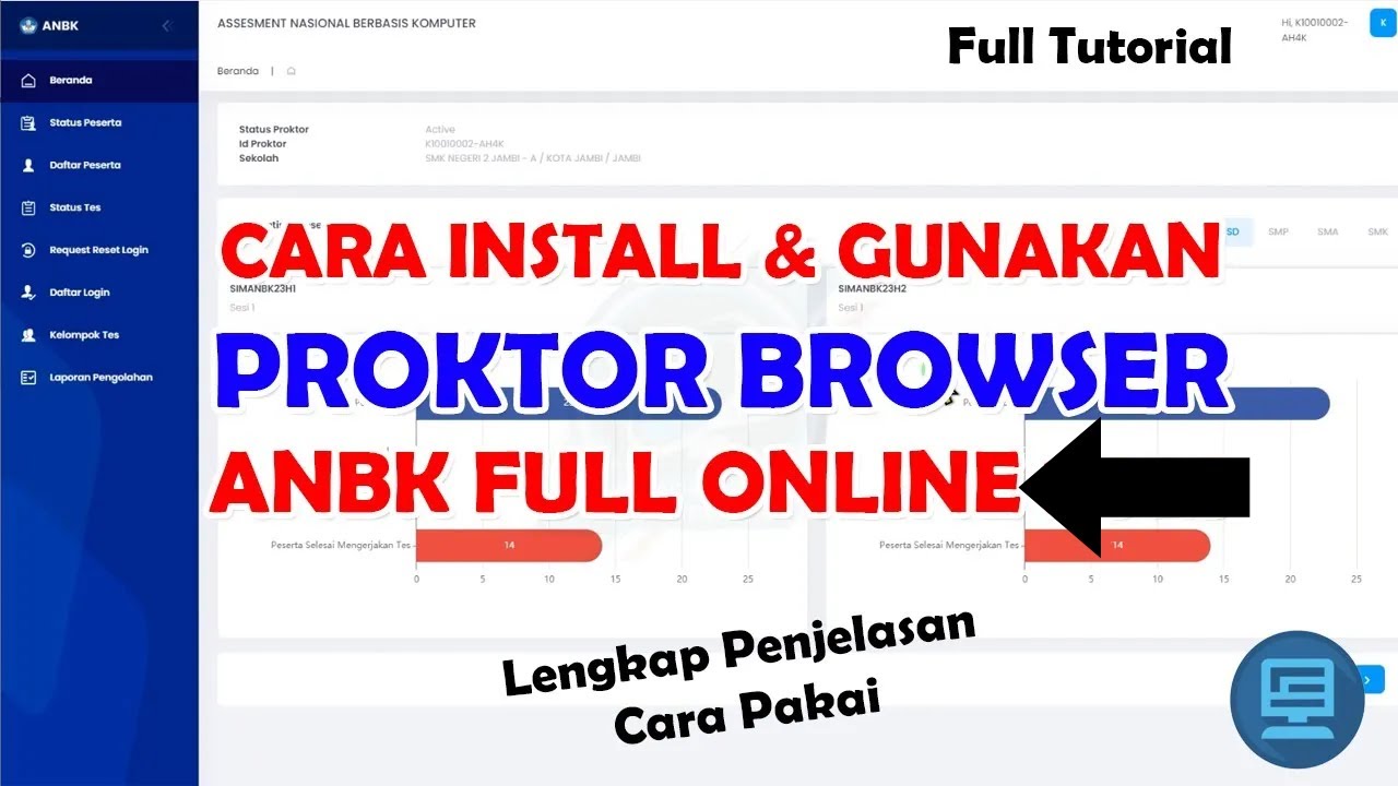 Cara Menggunakan Proktor Browser ANBK Online | Full Tutorial