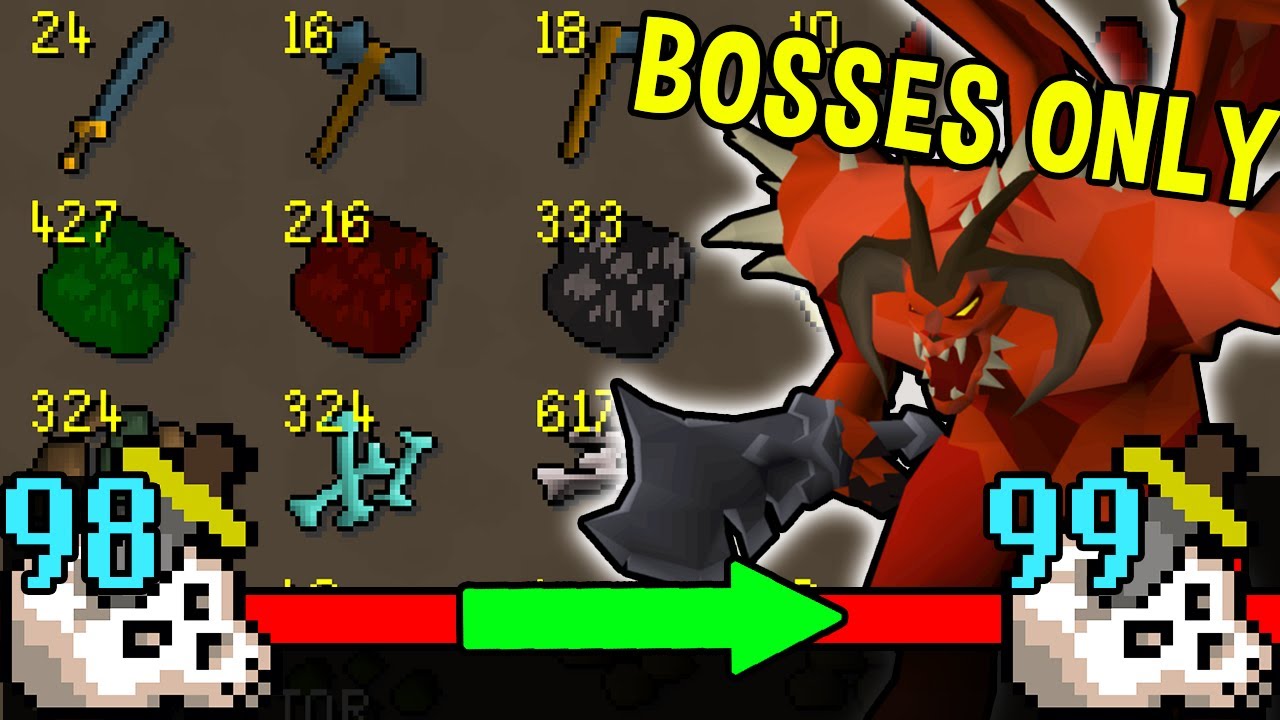 Loot from 98-99 Slayer Only Doing Boss Tasks! Main Progress #32 [OSRS]