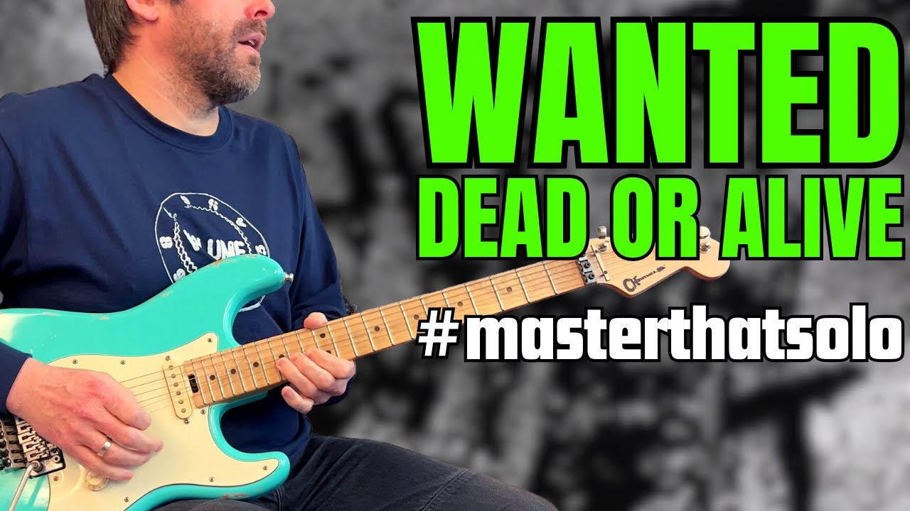 How to REALLY Play Wanted Dead or Alive (Guitar Solo Tutorial) #masterthatsolo