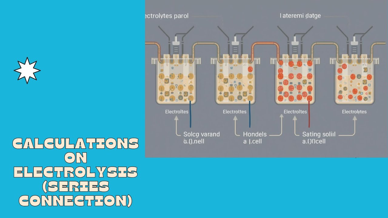 ELECTROLYSIS CALCULATION PART 1 (SERIES CONNECTION) | MASS OF METALS DEPOSITED EXPLAINED.