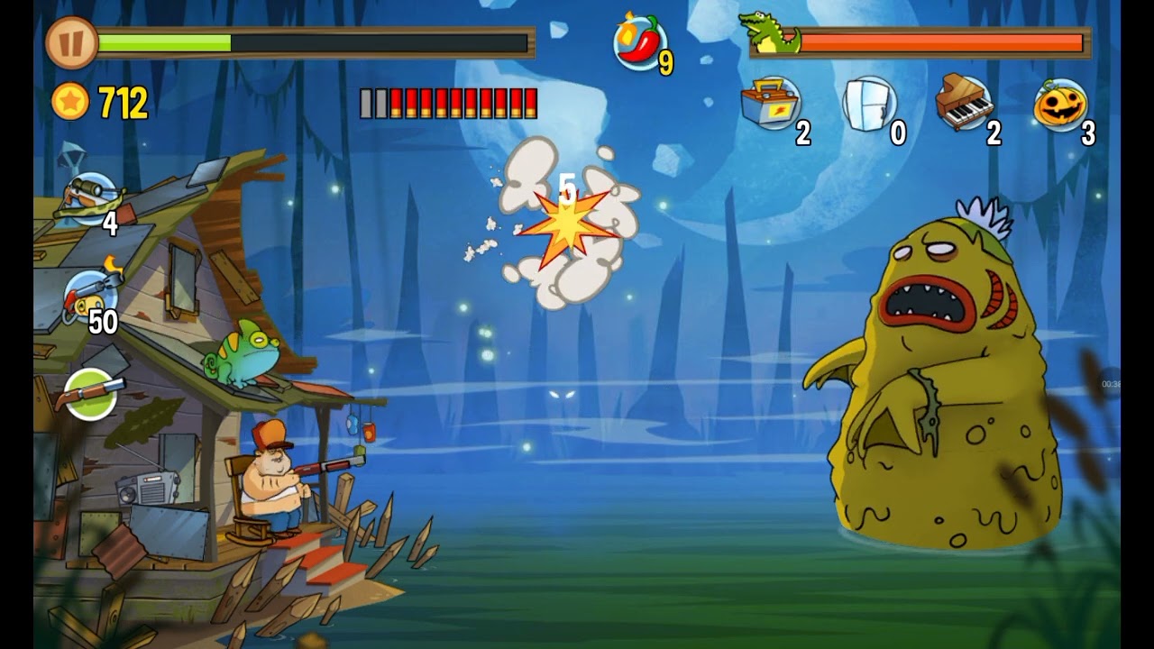 Beating Swamp monster (im bored so I posted ts)
