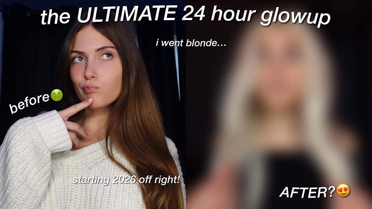i gave myself 24 hours to glow up… and ended up blonde