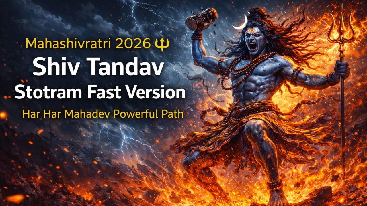 Mahashivratri Special 🔱 Shiv Tandav Stotram Fast 21 times | Powerful Shiva Tandava Stotra Chanting