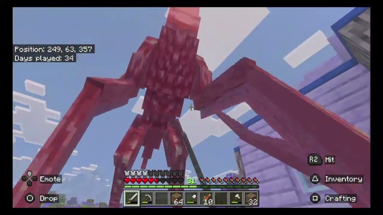 Building a crop farm in #minecraft addon survival