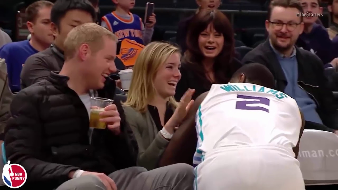 NBA Players Dives Into the Crowd